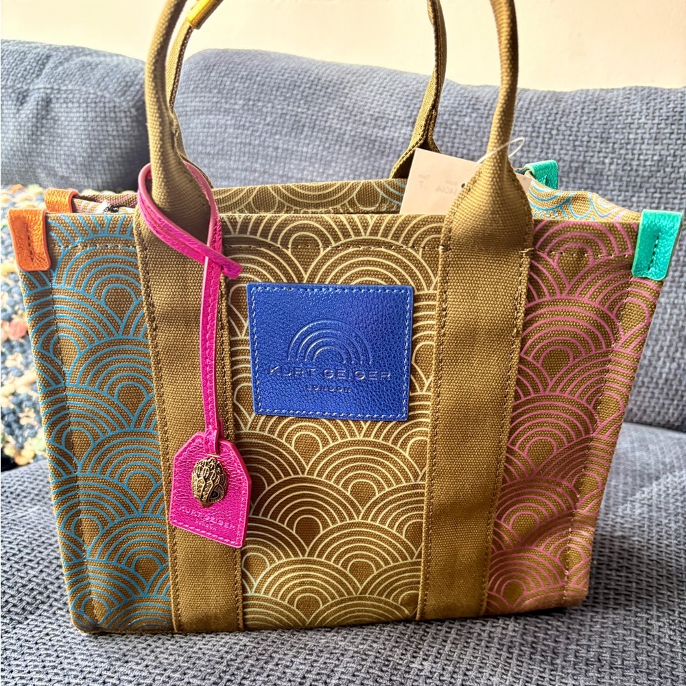 NWT Kurt Geiger Canvas Tote